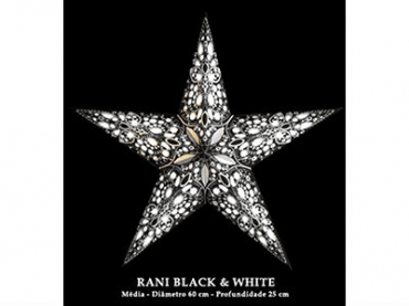 Candeeiro Estrela Starlightz Rani Black